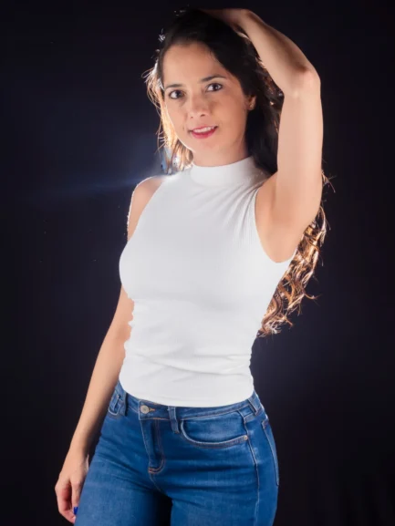 Blusa sisa cuello alto mujer Naggira